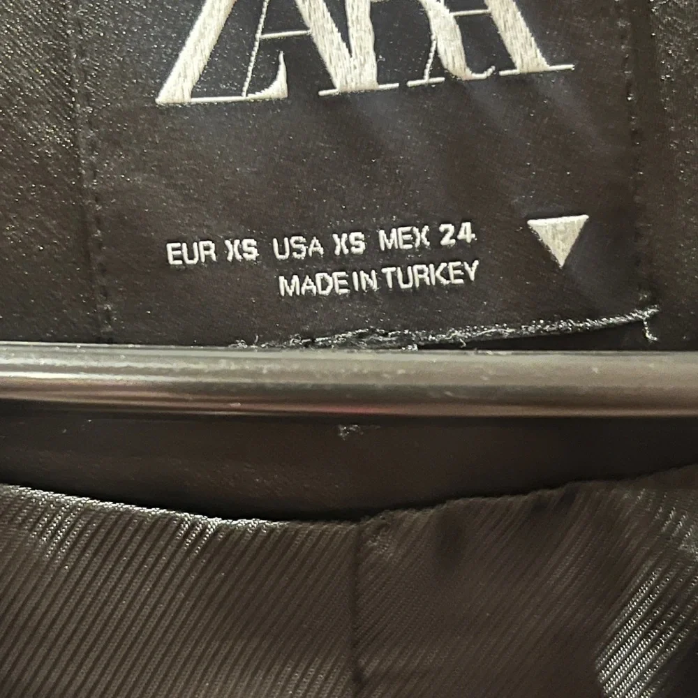 Zara Tailored Cropped Blazer Black Size XS - Picture 5 of 7